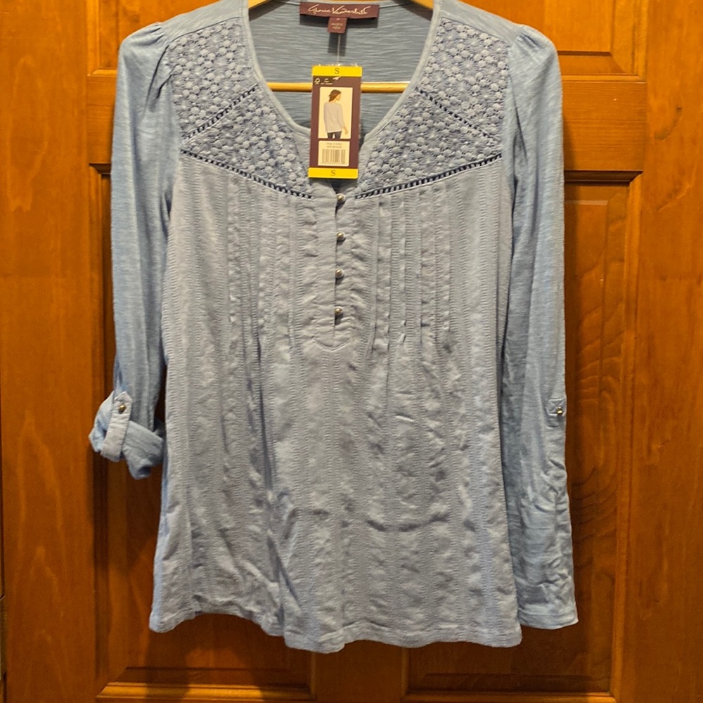 Gloria Vanderbilt peasant long sleeved smock